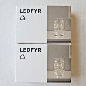 IKEA LEDFYR LED String Light With 12 Lights x 2 NEW IN BOX 304.210.23